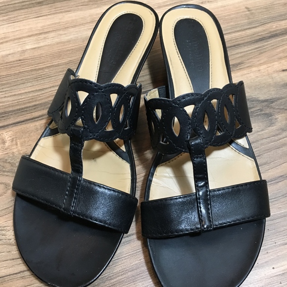 Naturalizer Shoes - Black Leather Sandals Naturalizer Rhea  Size 8M